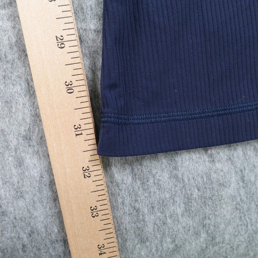 Lululemon Leggings Women 2 Navy Ribbed Align High Rise Mini Flare Pants Yoga Gym - Picture 3 of 12